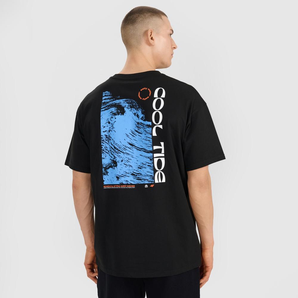 Koszulka męska 4F WSS25TTSHM198520S - czarna