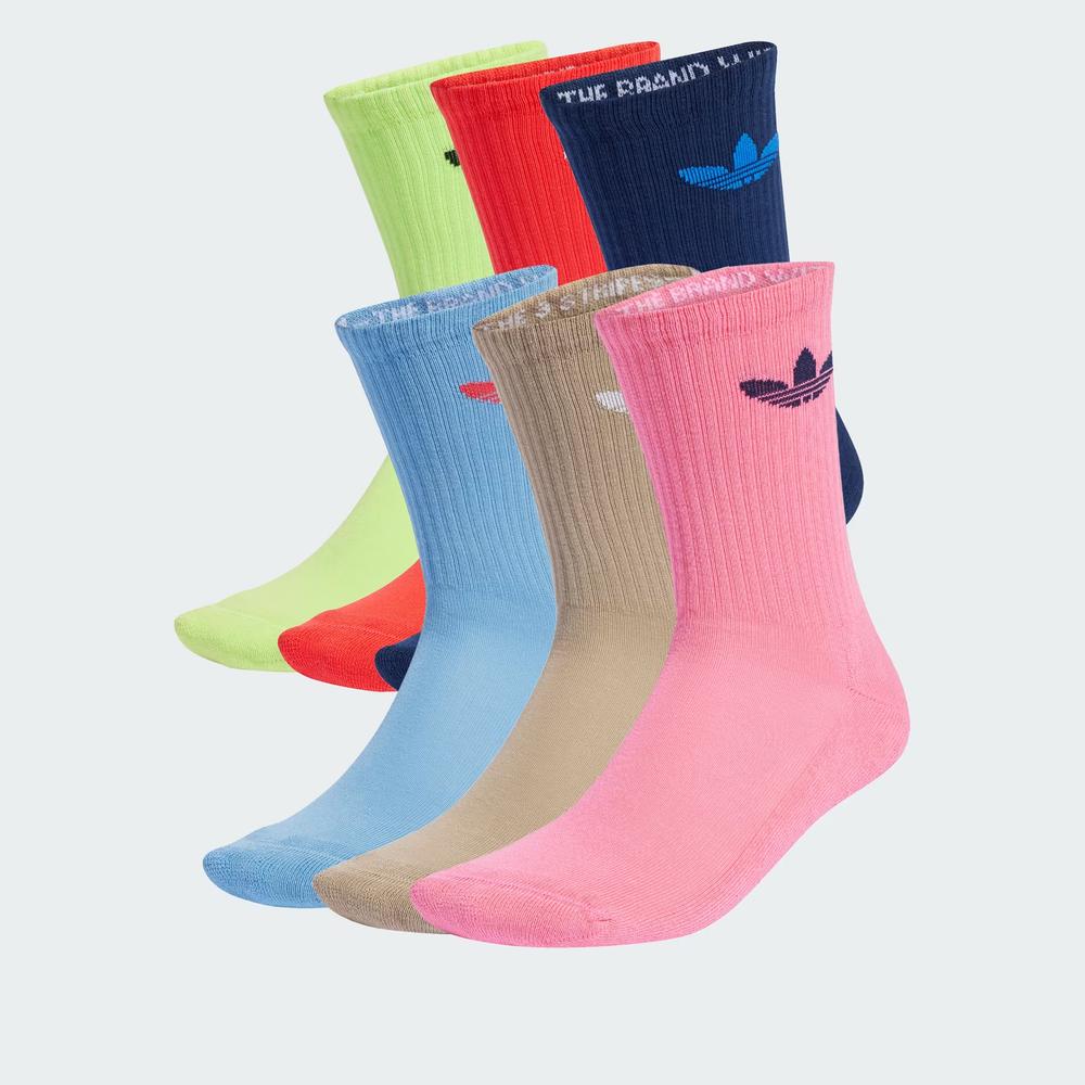 Skarpetki unisex adidas Originals Trefoil Cushion Crew Socks 6 Pairs JY2679 - multikolor