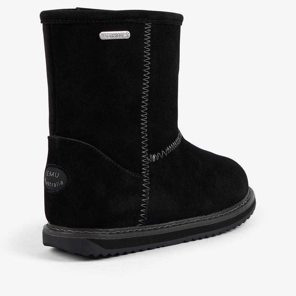 Buty dziecięce Emu Australia Brumby LO 2.0 K13225BLAK - czarne