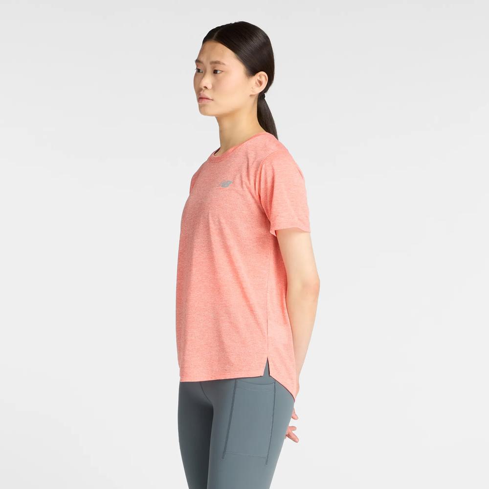 Koszulka damska New Balance WT41253FLE - pomarańczowa