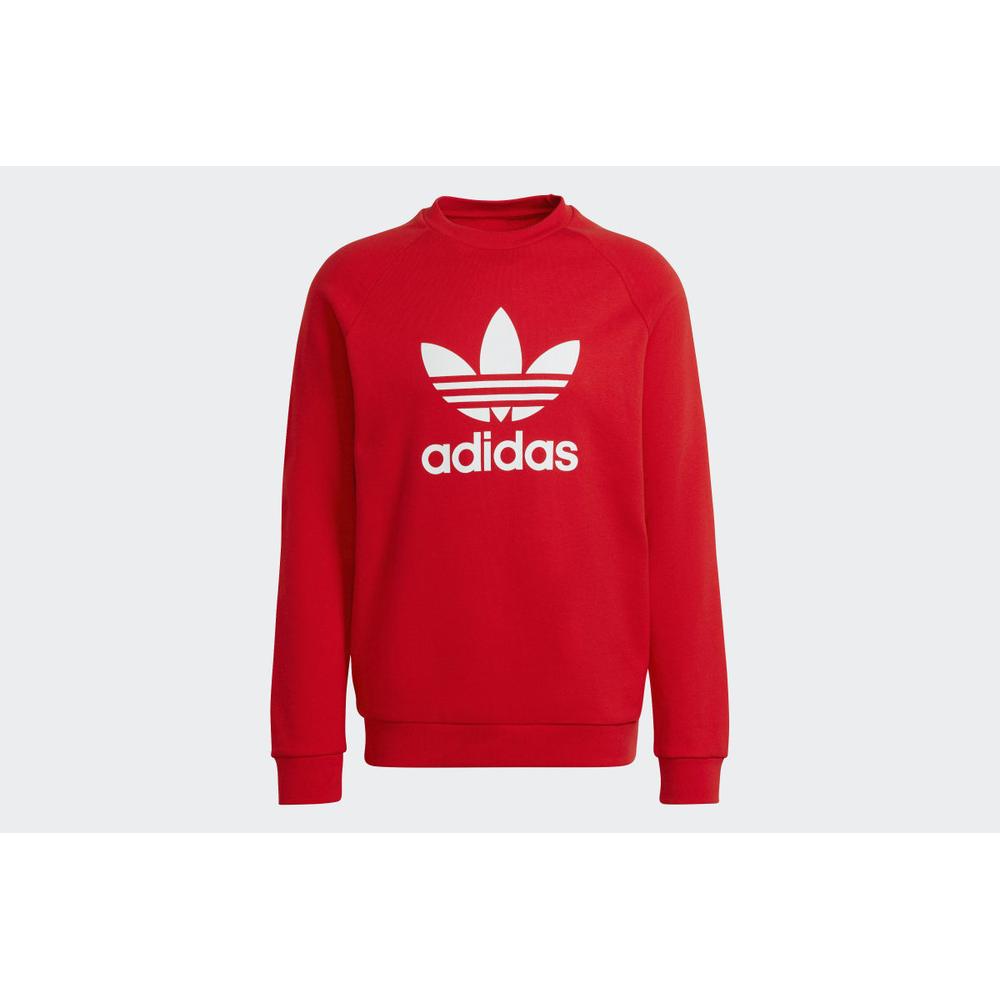 Bluza adidas Adicolor Classics Trefoil Crewneck HE9489 - czerwona