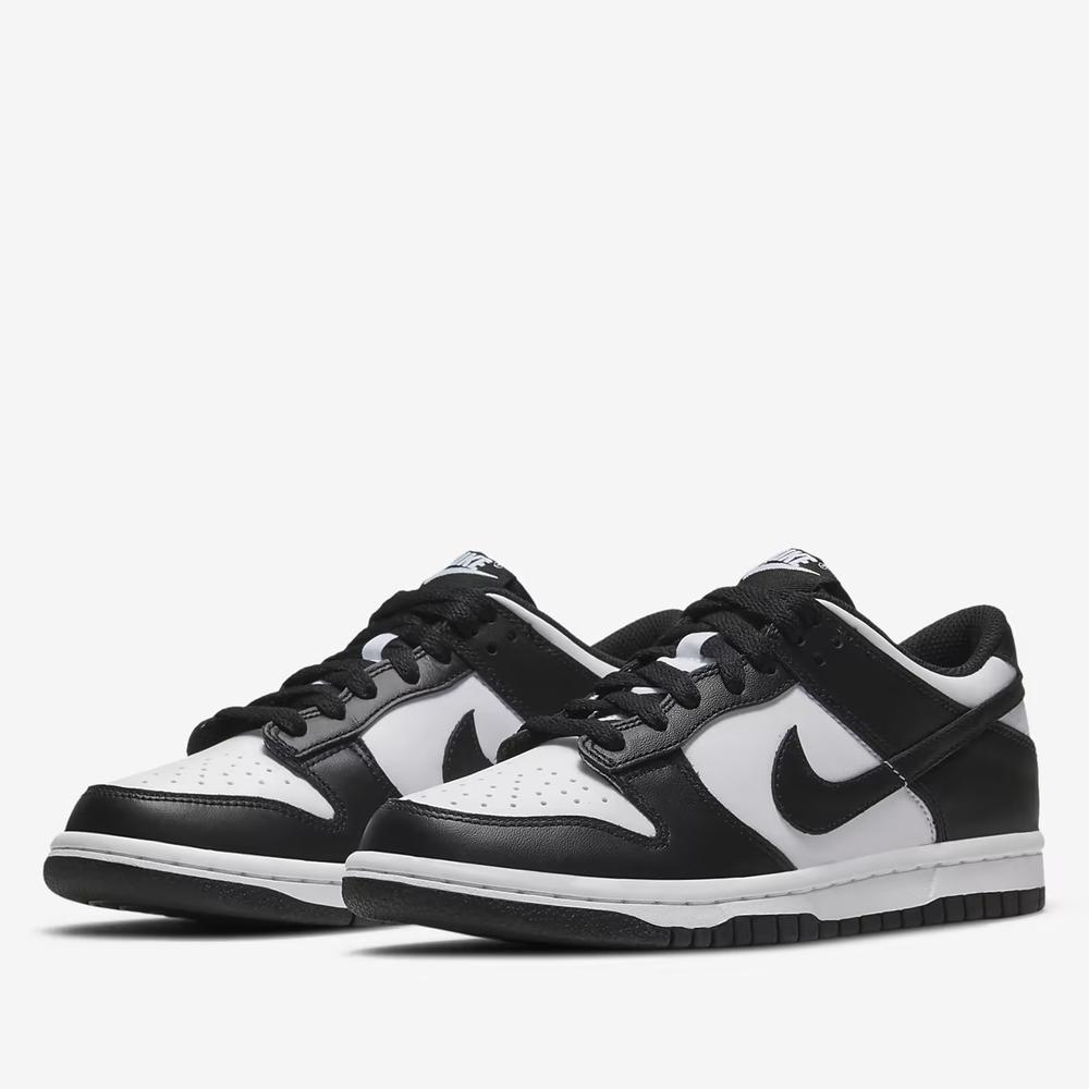 Buty młodzieżowe Nike Dunk Low CW1590-100 - biało-czarne