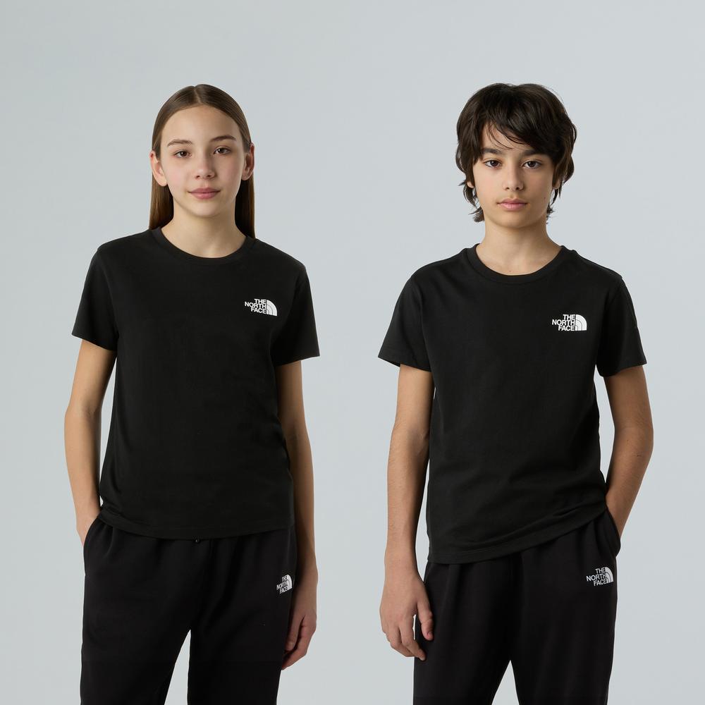 Koszulka dziecięca The North Face Simple Dome 0A87T4JK31 - czarna