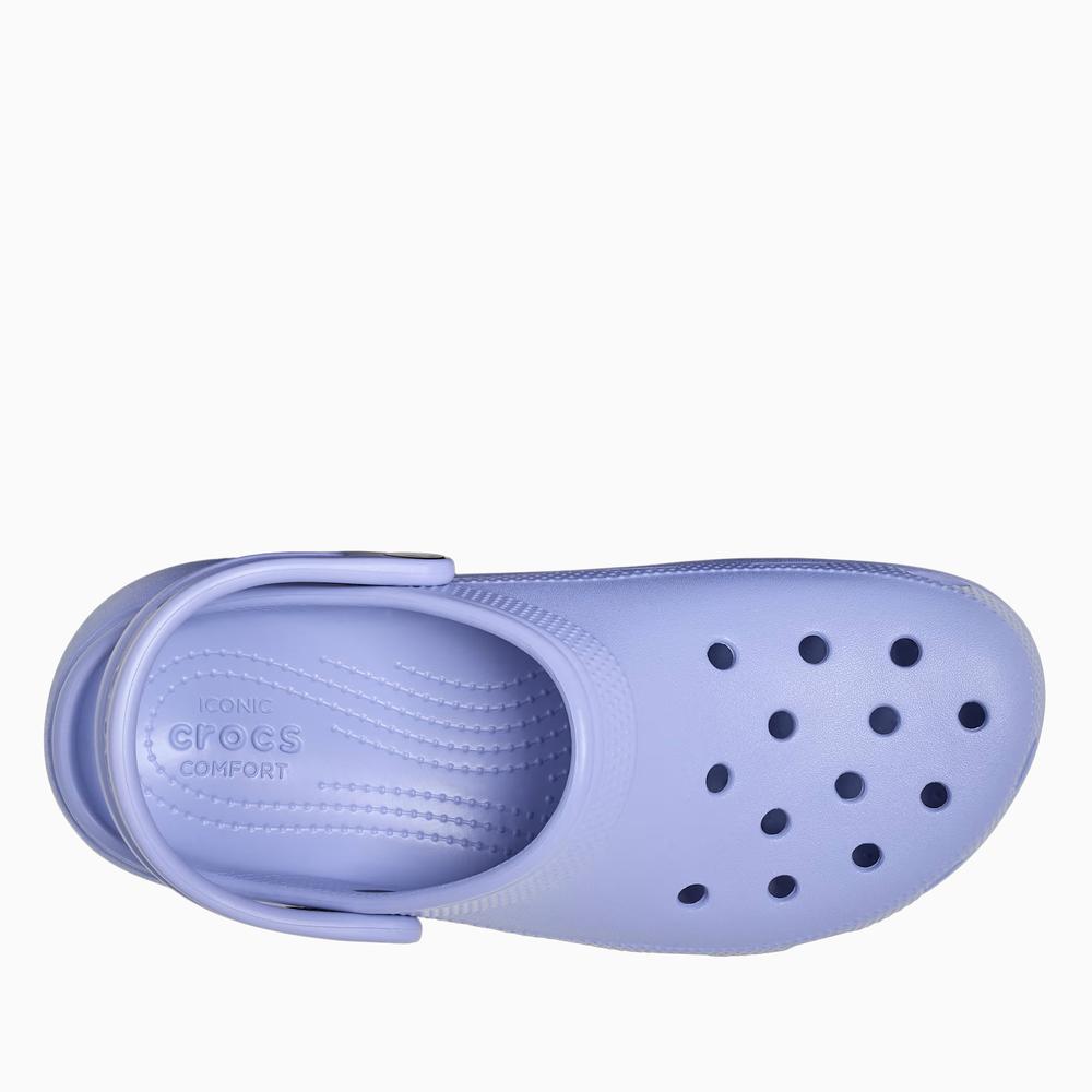 Klapki damskie Crocs Classic Platform Clog 206750-453 - fioletowe