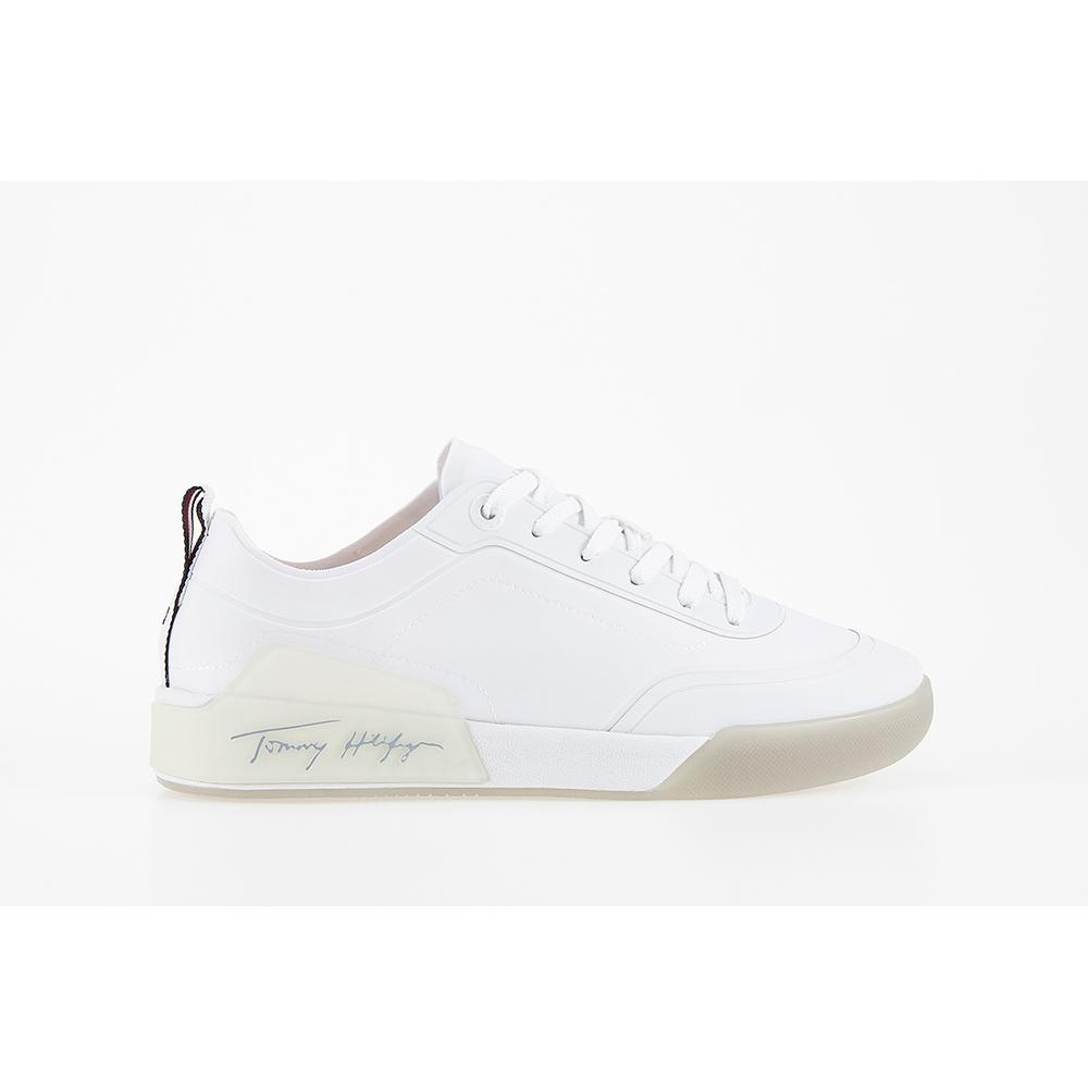 Buty Tommy Hilfiger Elevated Signature FW0FW06325-C1O - białe