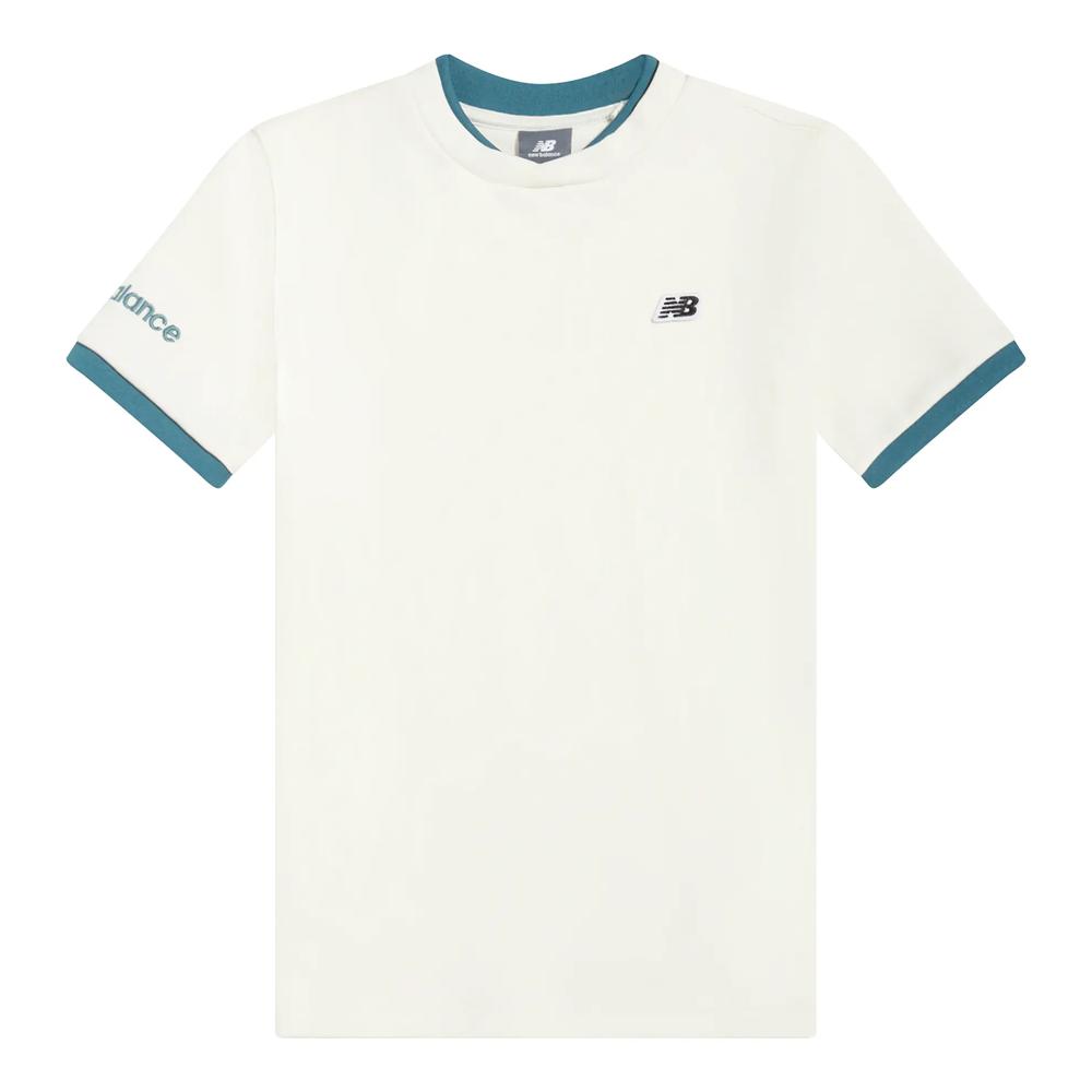 Koszulka dziecięca New Balance YT61B802SST - biała