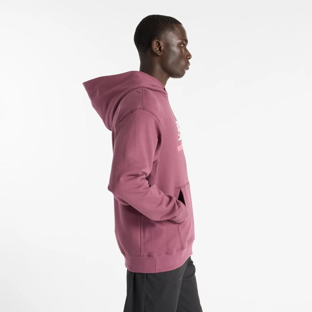 Bluza męska New Balance MT51512FDP - różowa