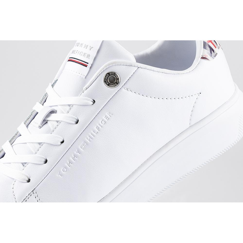 Tommy Hilfiger Monogram Leather Cupsole Trainers > FW0FW05552-YBR