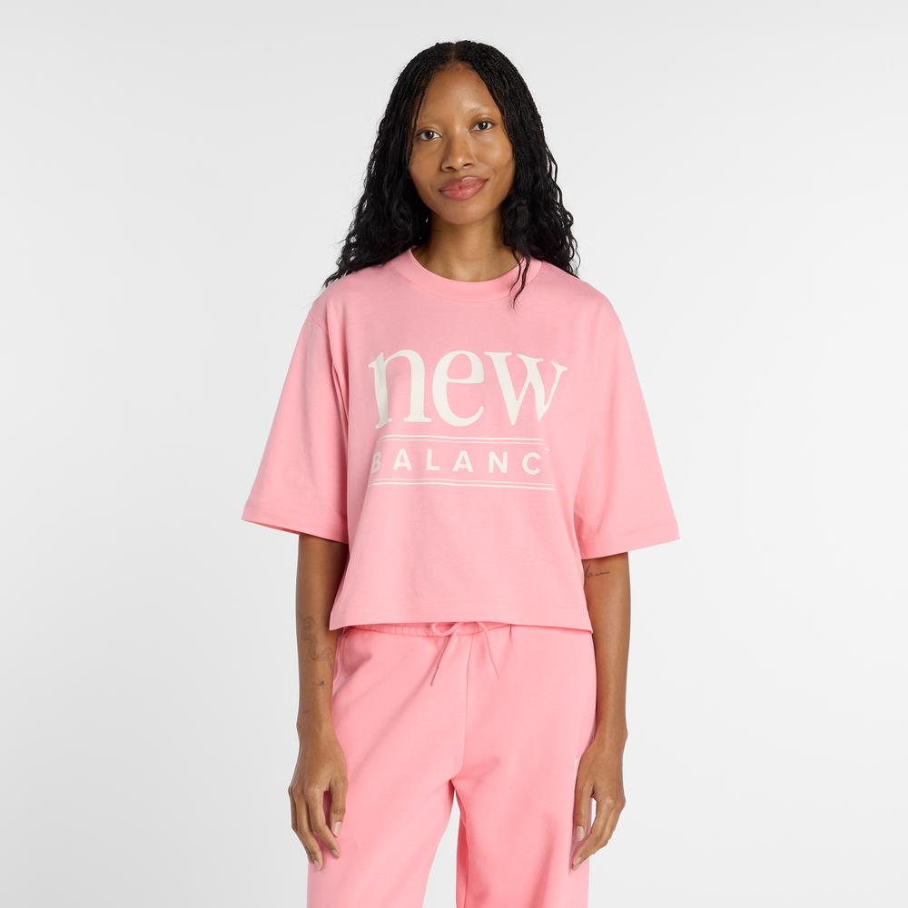 Koszulka damska New Balance WT61V5OPAA6 - różowa
