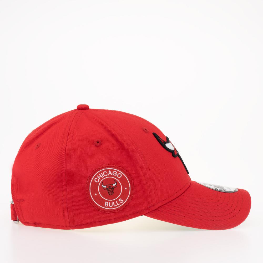 Czapka New Era 9Forty Chicago Bulls Team Side Patch Red Adjustable 60298790 - czerwona