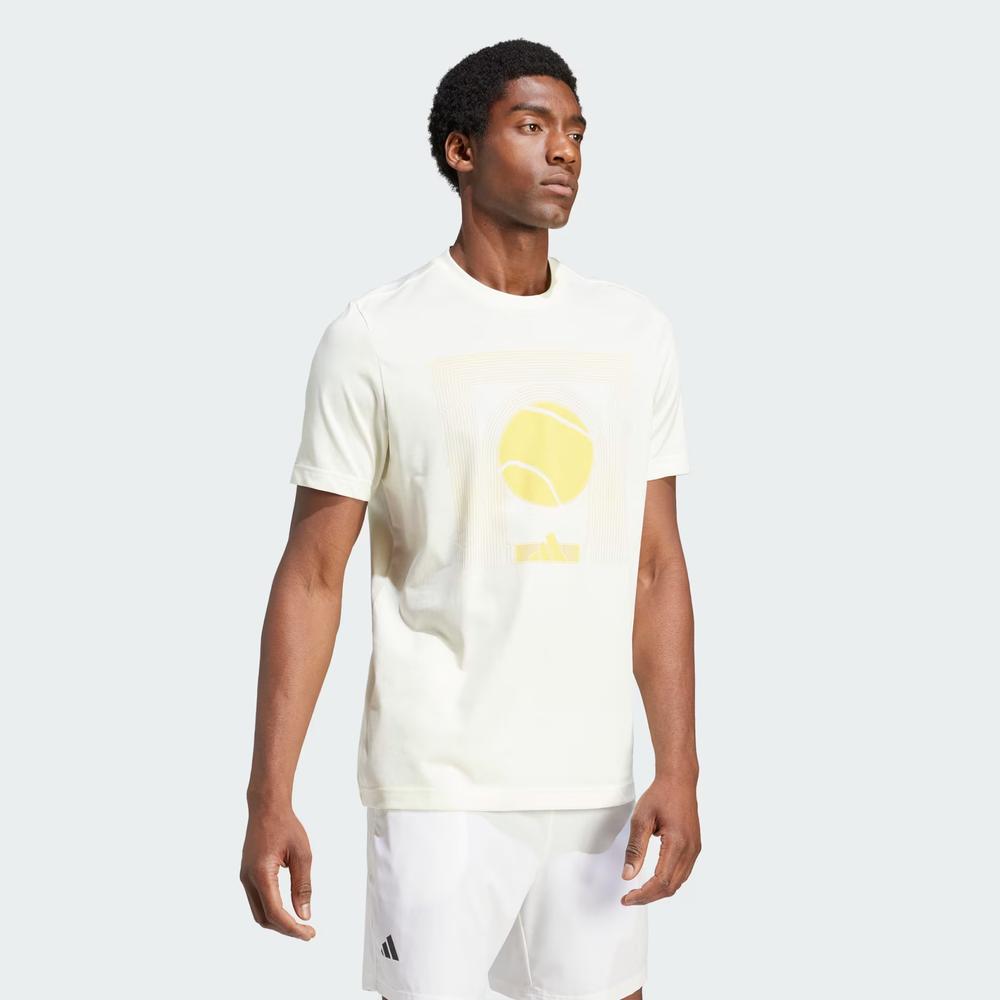Koszulka adidas Aeroready Tennis ARC De Ball IS2414 - biała