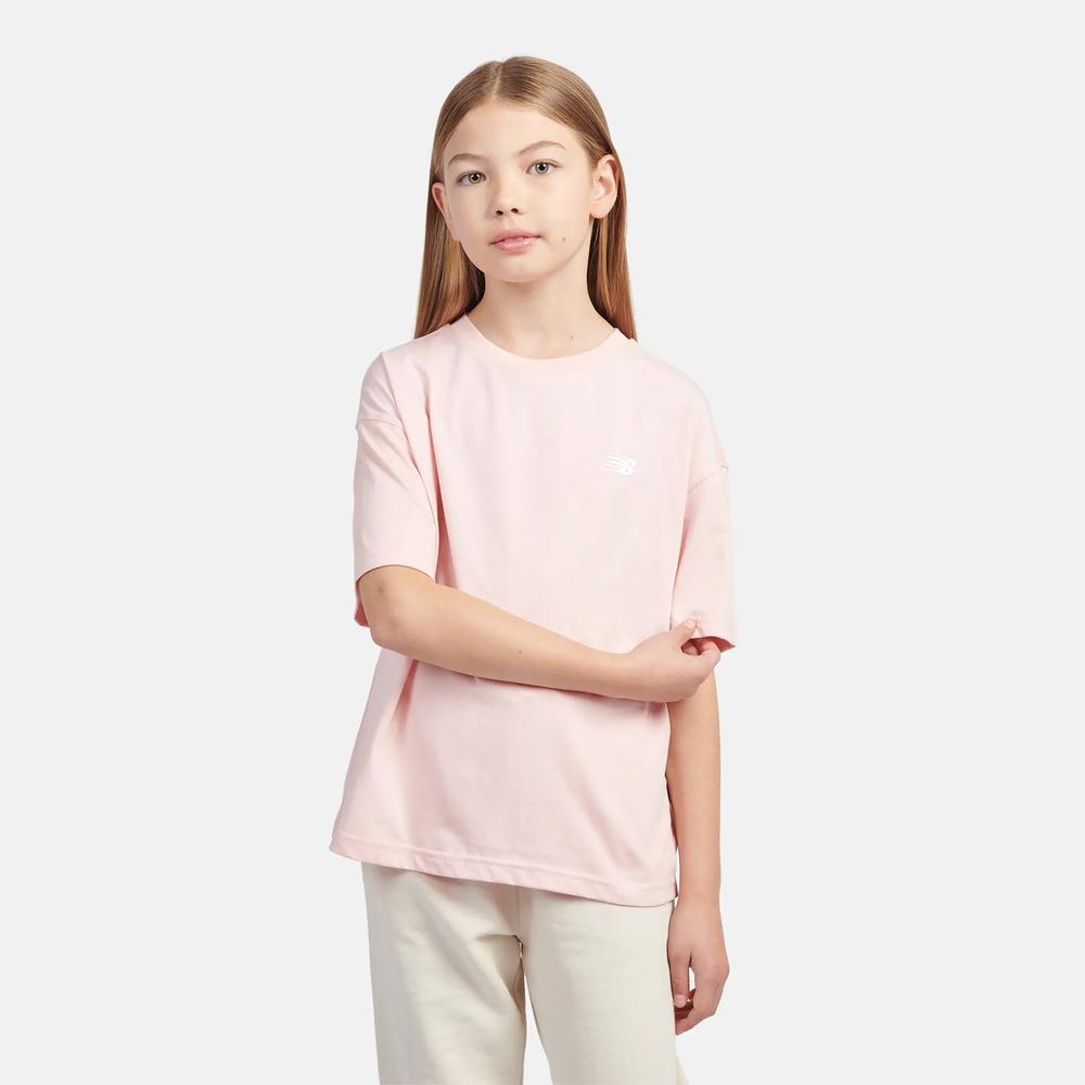 Koszulka dziecięca New Balance LAKG0001PIE - różowa