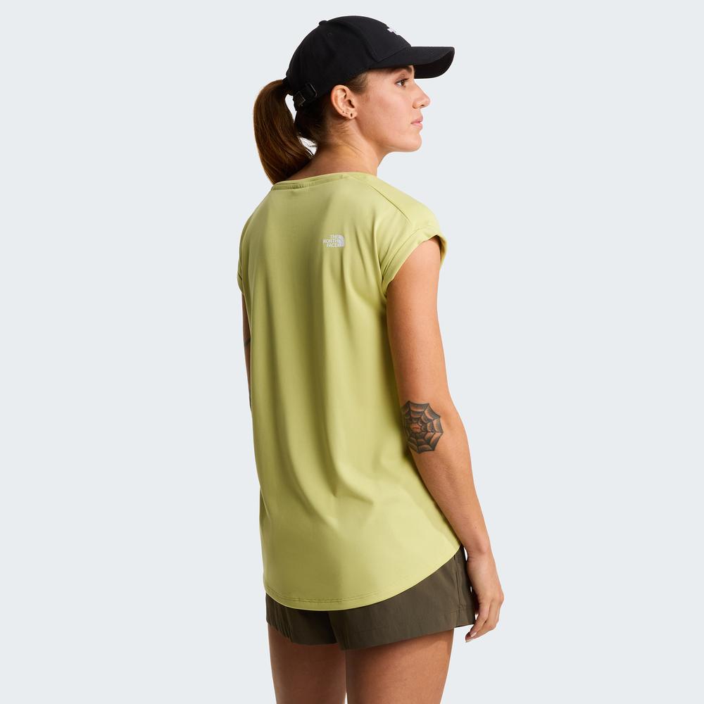 Koszulka damska The North Face Tanken 0A8BS2G731 - żółta