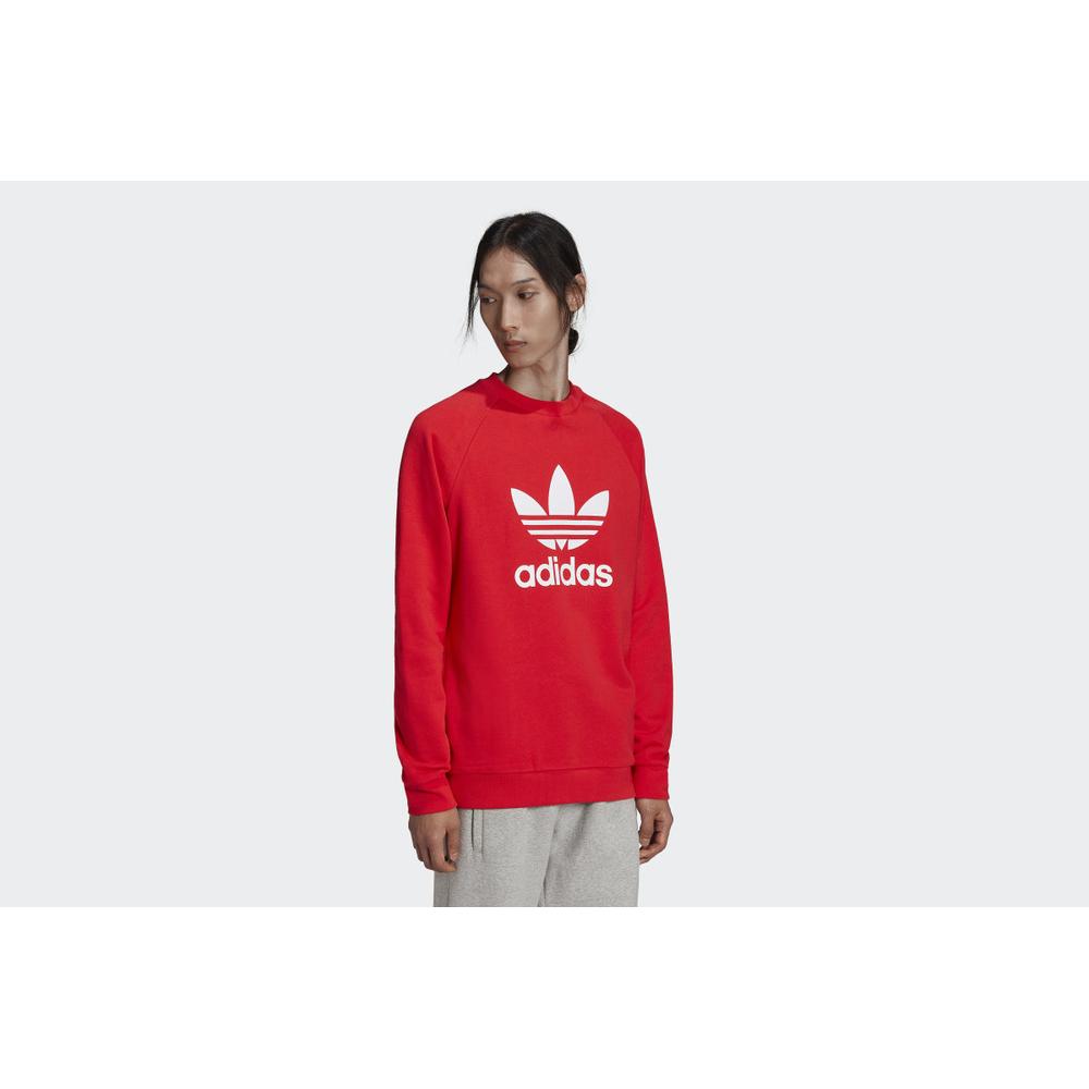 Bluza adidas Adicolor Classics Trefoil Crewneck HE9489 - czerwona