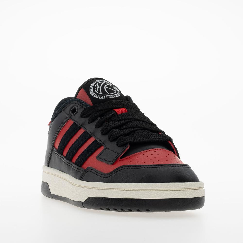 Buty dziecięce adidas Rapid Court Low J JR1020 - czarno-czerwone
