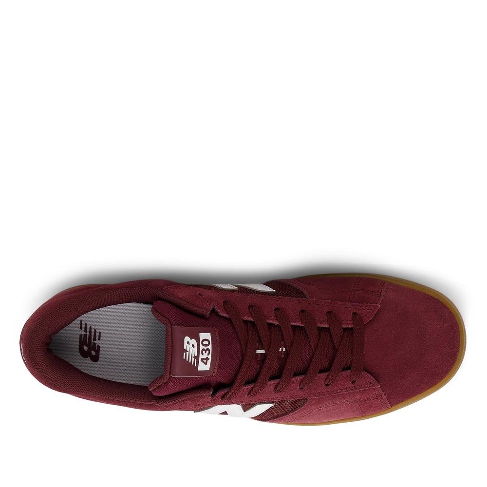 Buty unisex New Balance Numeric UN430BYG - bordowe