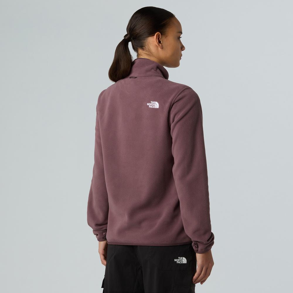 Bluza damska The North Face 100 Glacier Full-Zip Fleece 0A8D2FBQ71 - bordowa