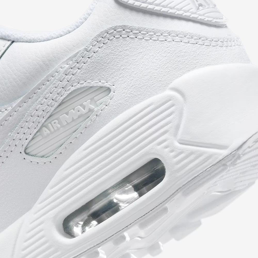 Buty młodzieżowe Nike Air Max 90 HF6358-102 - białe