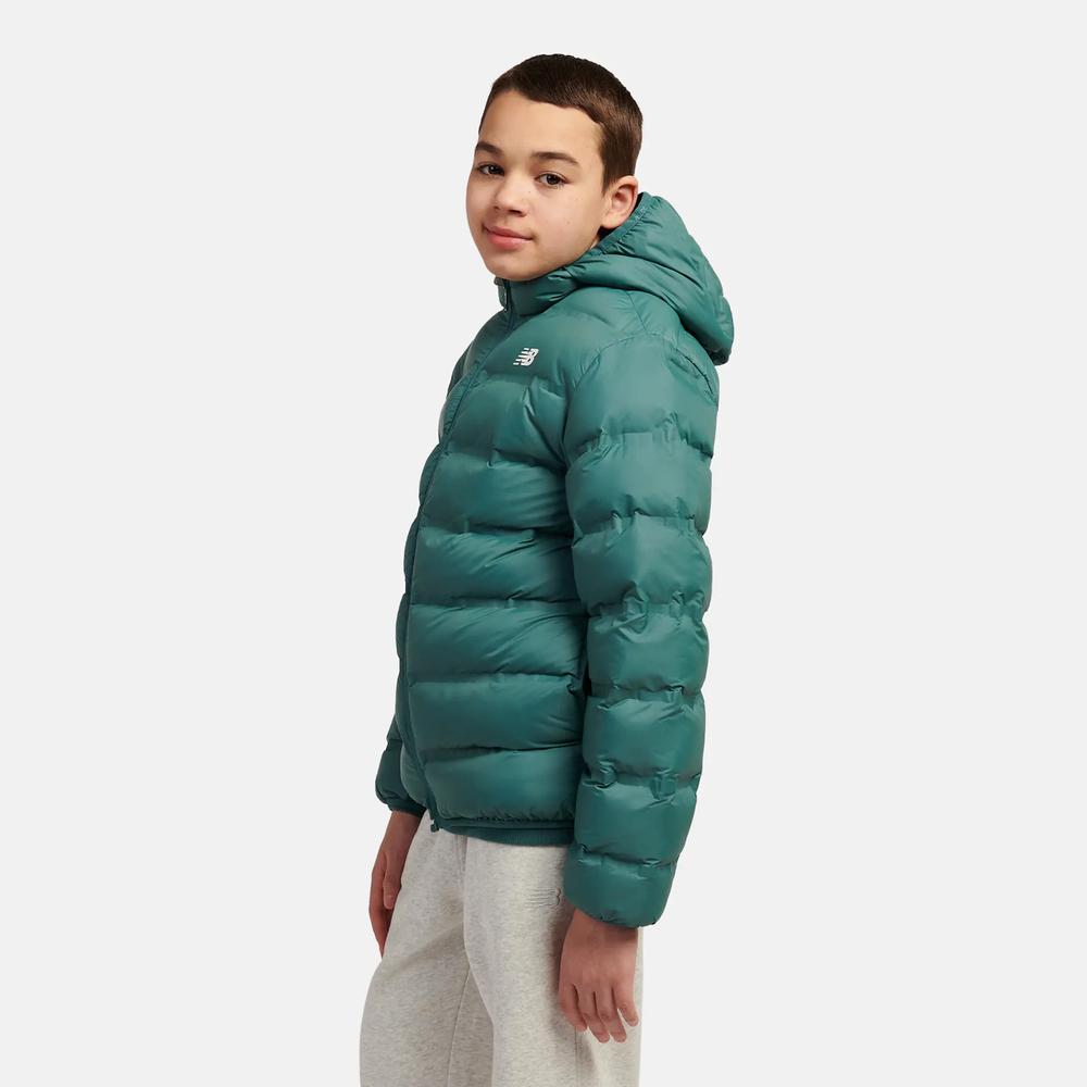 Kurtka dziecięca New Balance LAKB0036NUS - zielona