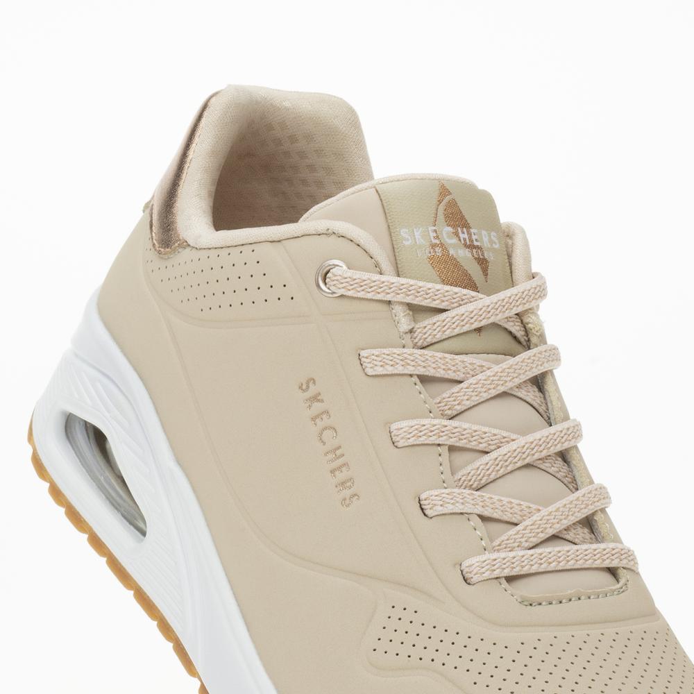 Buty Skechers Uno Shimmer Away 155196NAT - beżowe