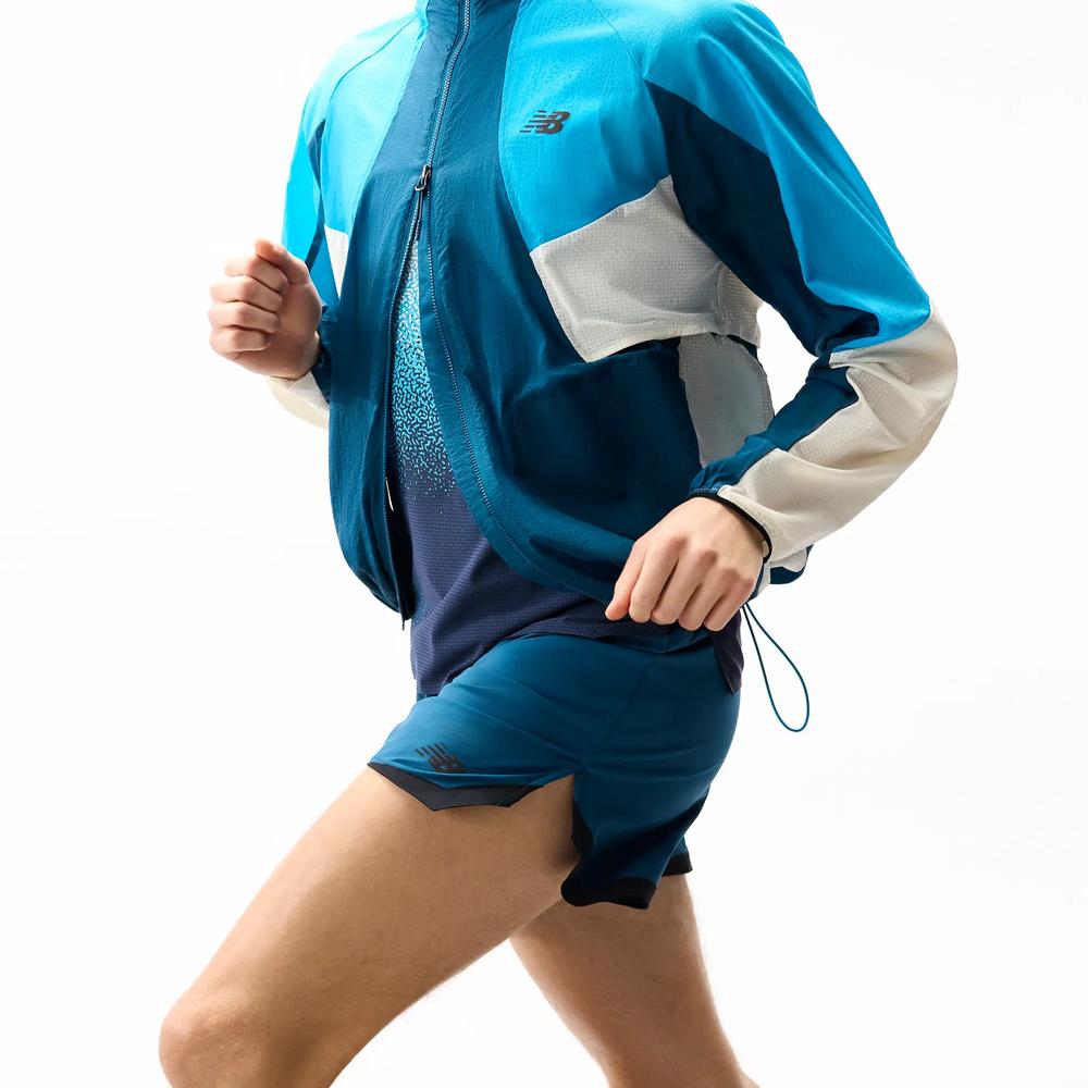 Kurtka męska New Balance RC MJ61U1I9STS - niebieska