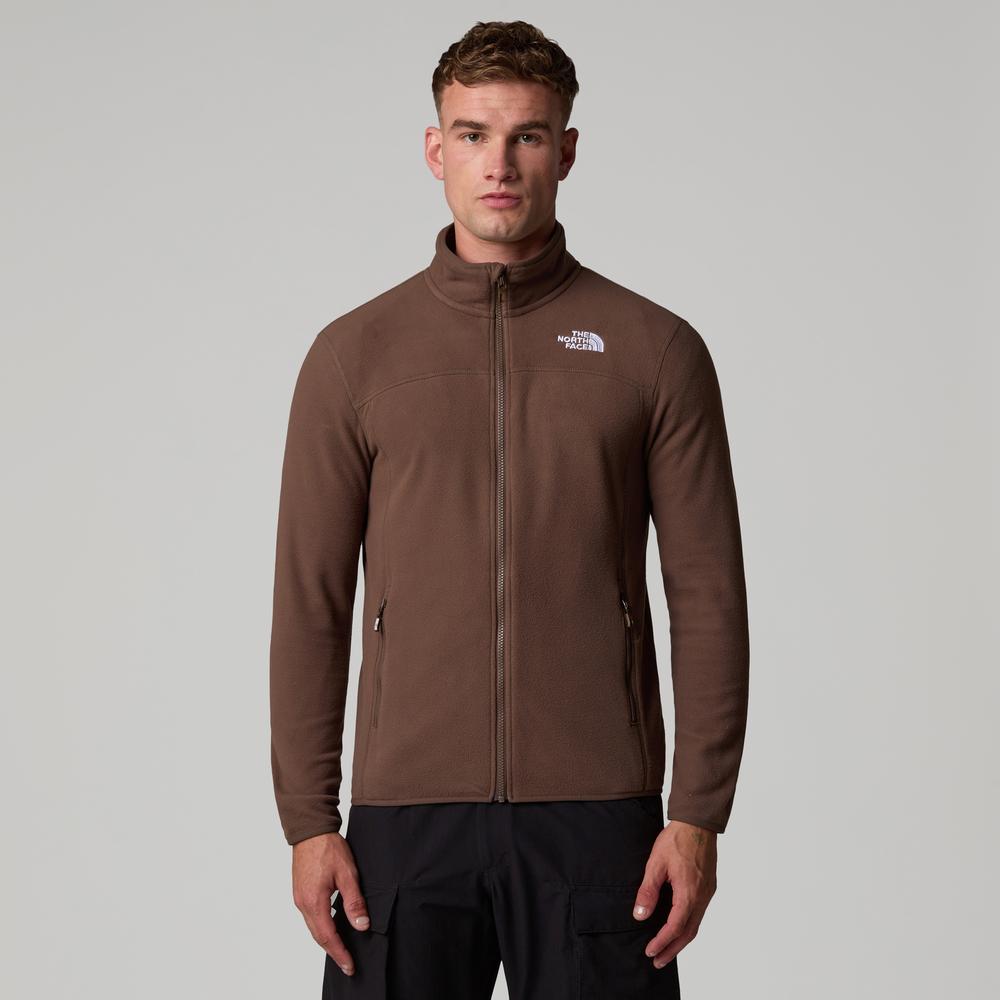 Bluza The North Face 100 Glacier Full-Zip Fleece 0A855X1OI1 - brązowa