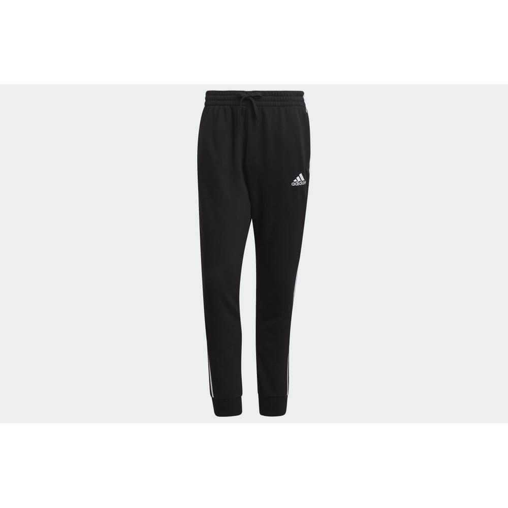 Spodnie dresowe adidas Essentials French Terry Tapered Cuff 3-Stripes Pants GK8831 - czarne