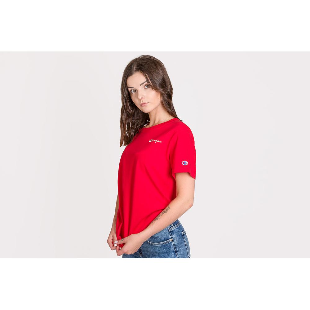CHAMPION SMALL SCRIPT LOGO CREW NECK > 112195-RS017