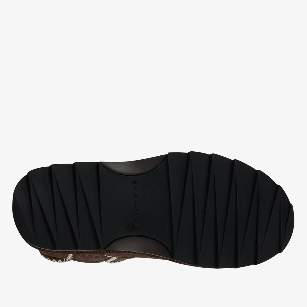 Buty damskie Emu Australia Higgie W13198CHOC - brązowe