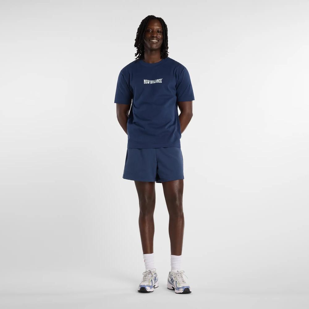 Koszulka męska New Balance MT61B2STNNY - granatowa