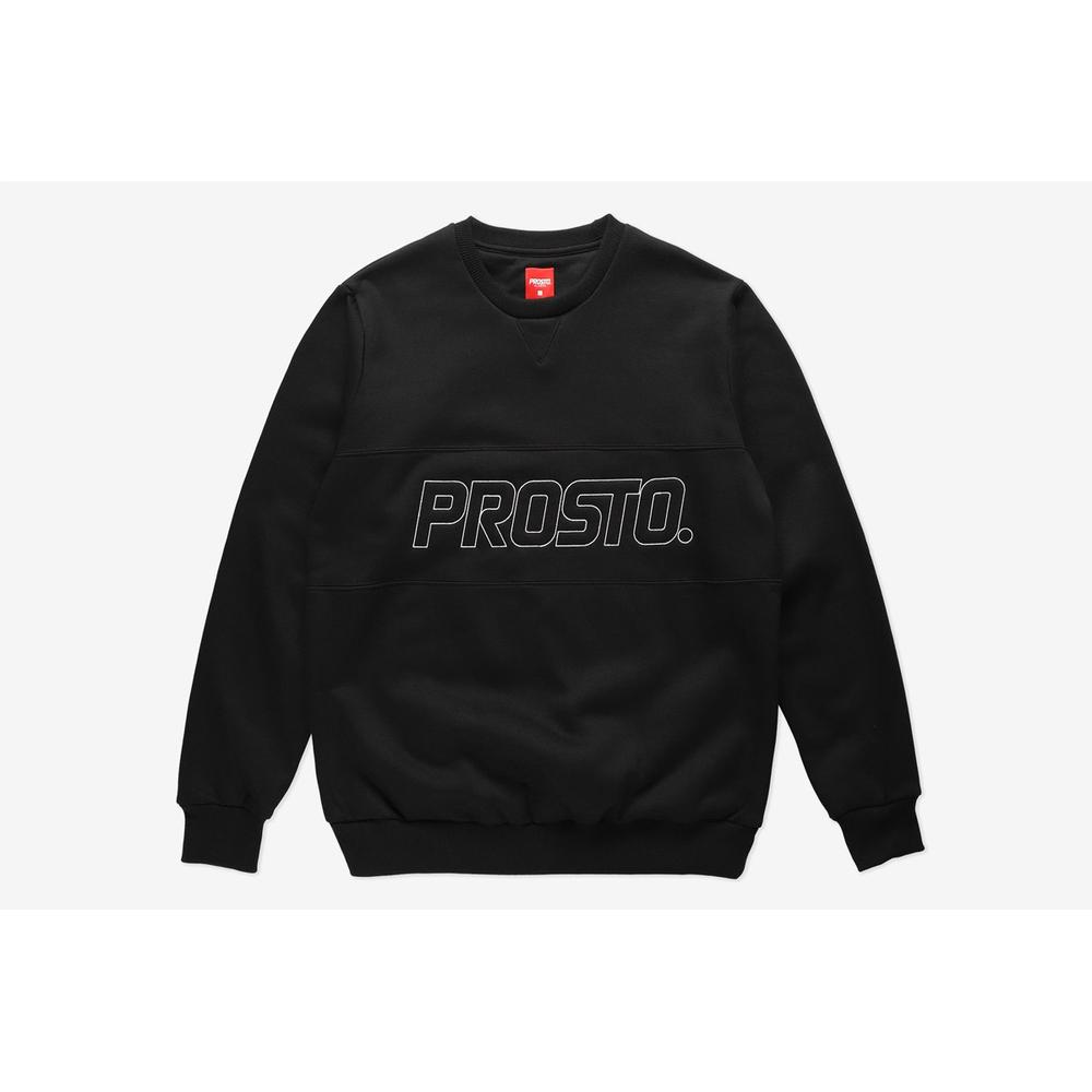 Bluza Prosto Klasyk Crewneck Quied KL213MSWE1081 - czarna