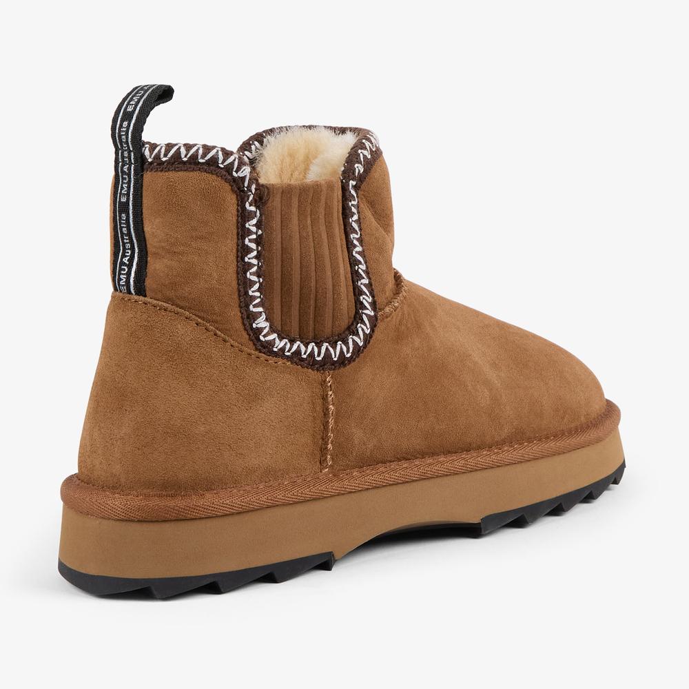 Buty damskie Emu Australia Higgie W13198CHES - brązowe