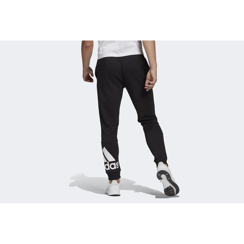 Spodnie dresowe adidas Essentials French Terry Tapered Cuff Logo GK8968 - czarne
