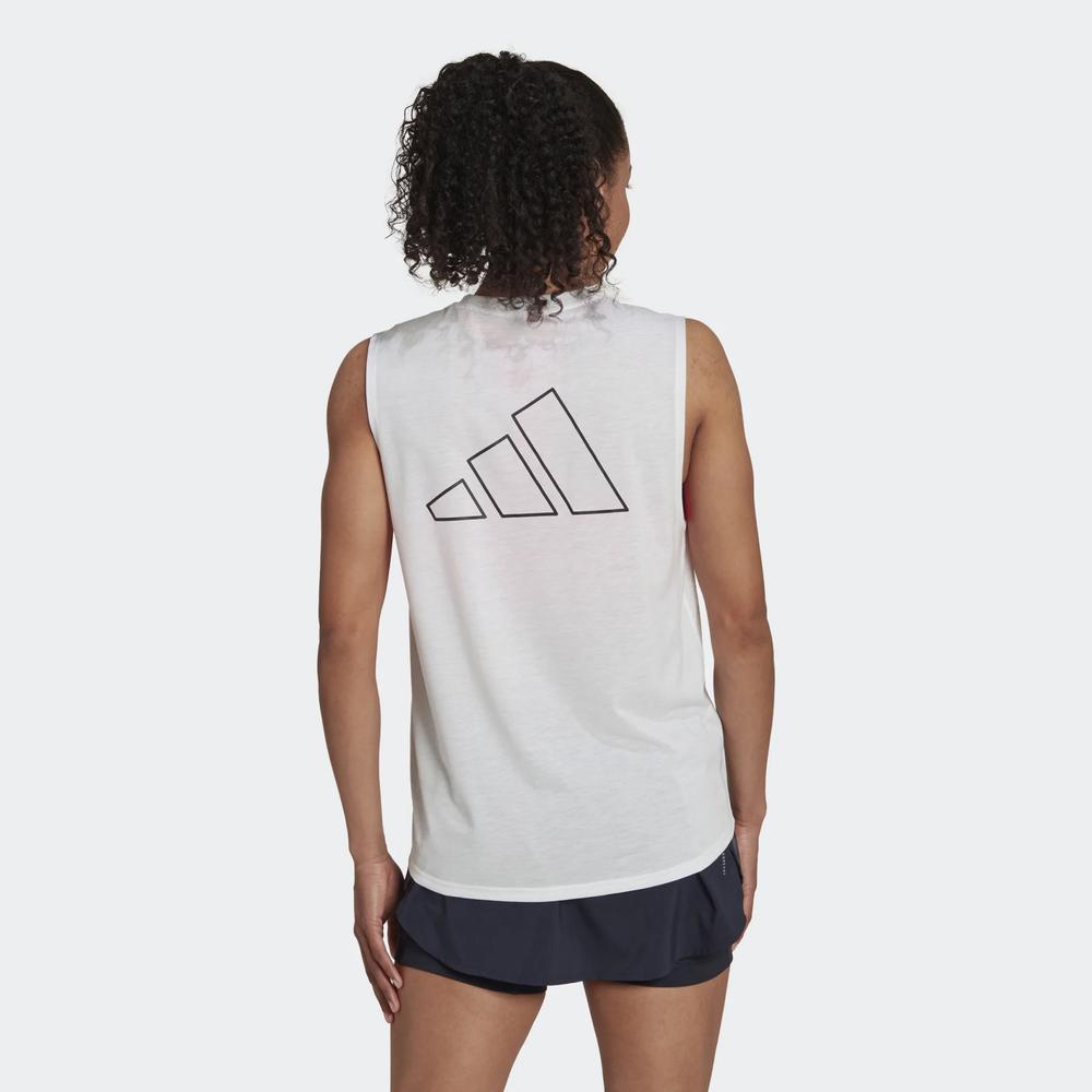 Koszulka adidas Run Icons Muscle Tank HK9117 - biała