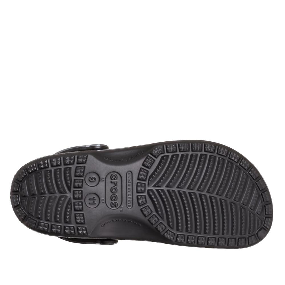 Klapki męskie Crocs Classic Camouflage Clog 211936-0DD - szare