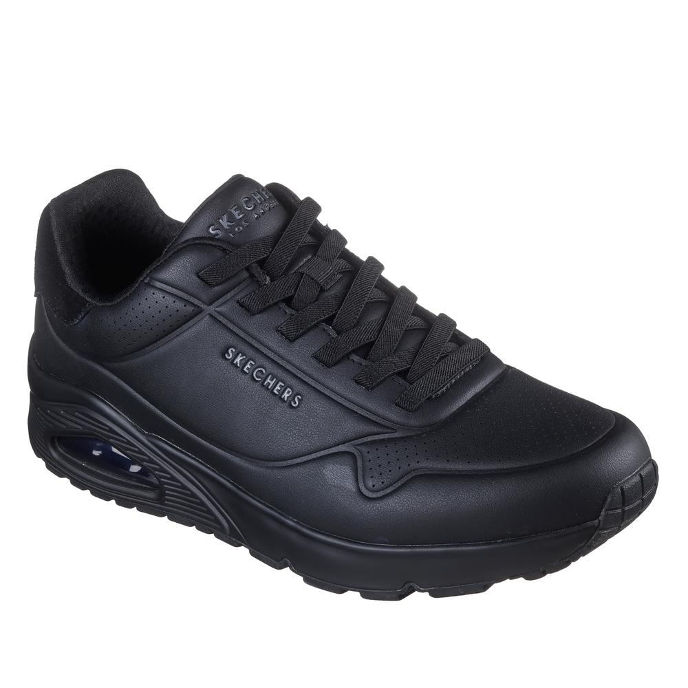 Buty męskie Skechers Uno Tailored Air 183007BBK - czarne