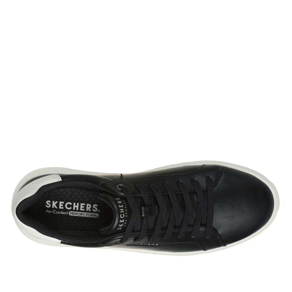 Buty męskie Skechers Court Break - Suit Sneaker 183175BLK - czarne
