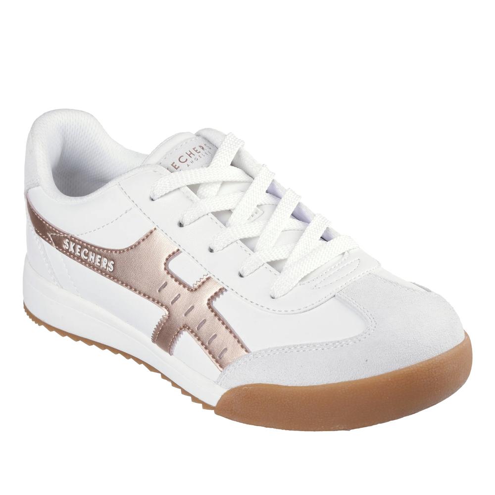 Buty damskie Skechers Zinger Metallic Roads 177500WTRG - białe