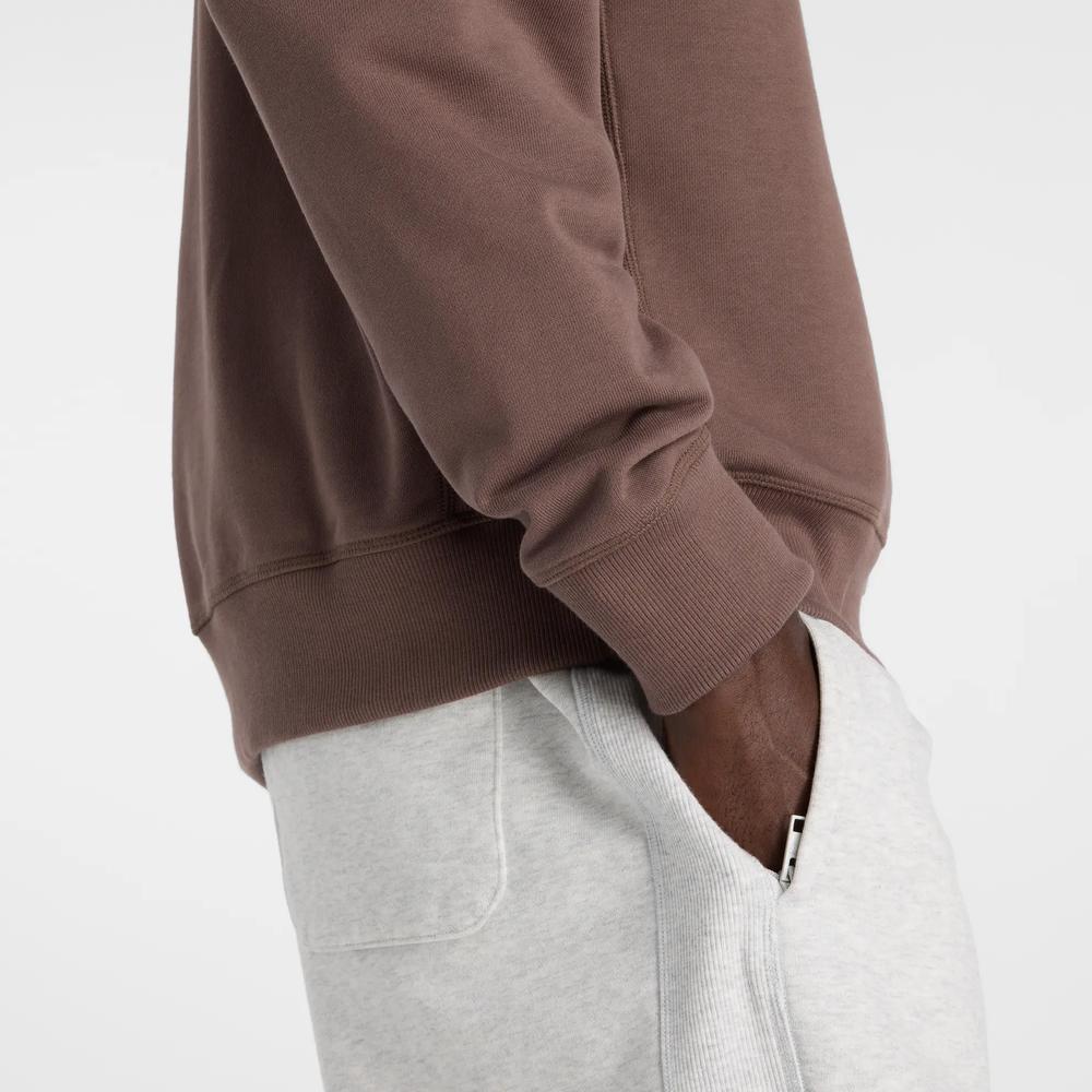 Bluza męska New Balance MT41547ABP - brązowa