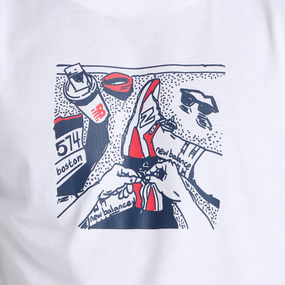 Koszulka męska New Balance MT61L3FMWT - biała