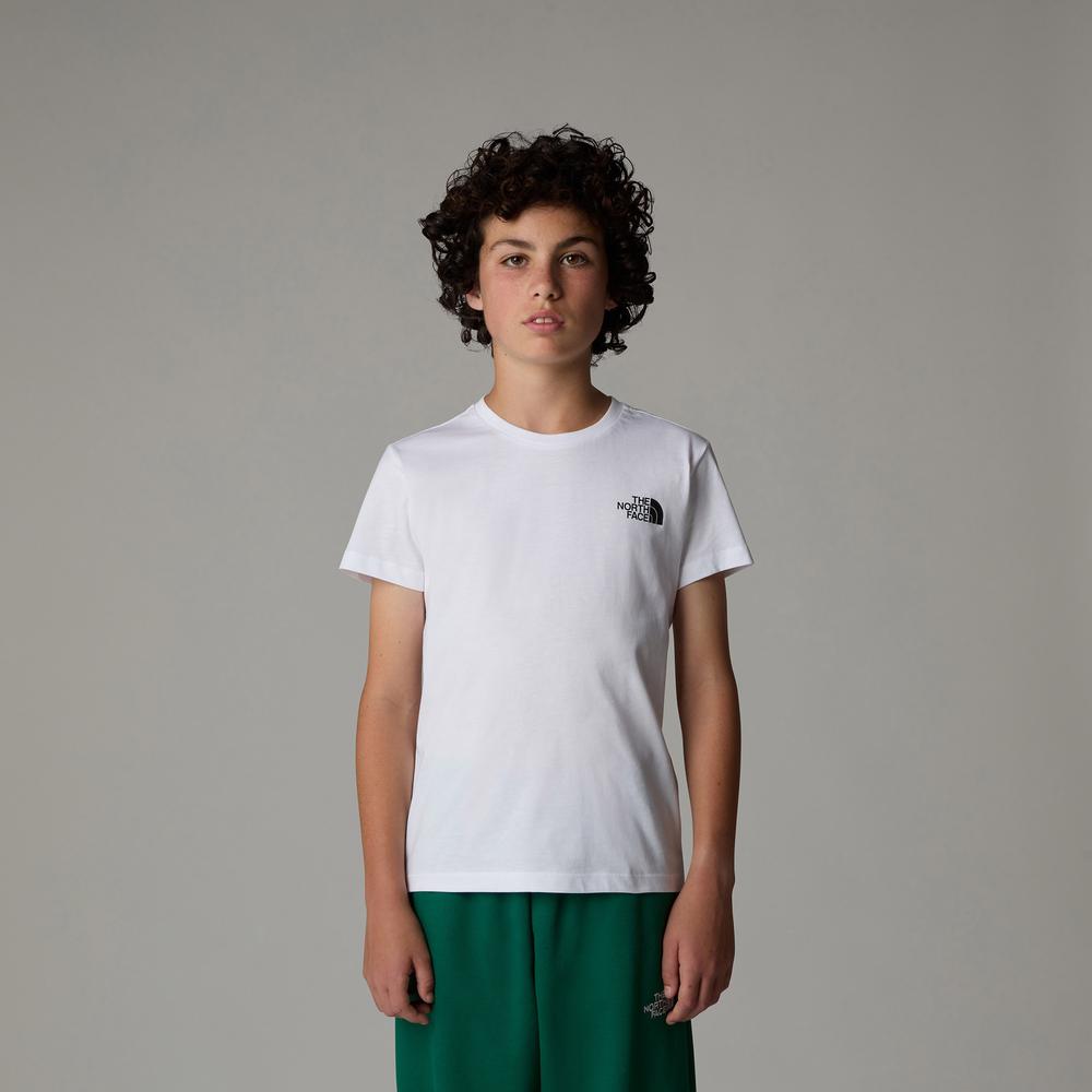 Koszulka dziecięca The North Face Redbox 0A89VTFN41 - biała