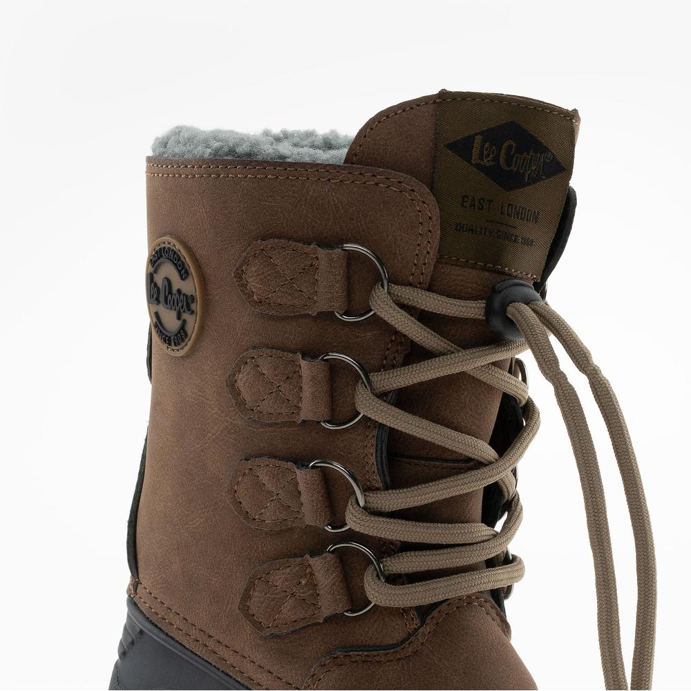 Buty dziecięce  Lee Cooper LCJ-24-44-2842K - brązowe
