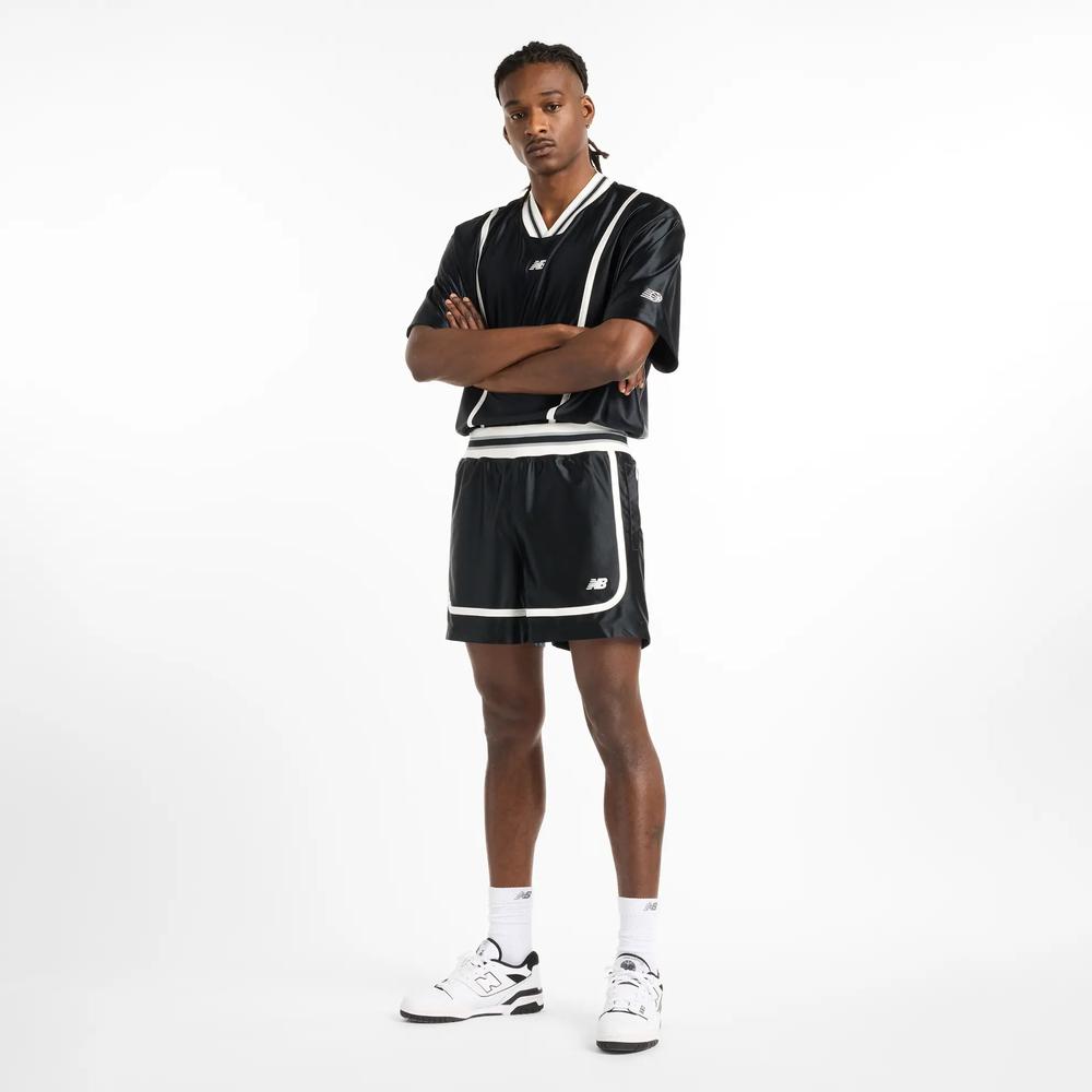 Spodenki męskie New Balance MS51608BK - czarne