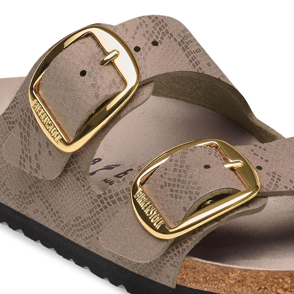 Klapki damskie Birkenstock Arizona Big Buckle 1032891 - brązowe