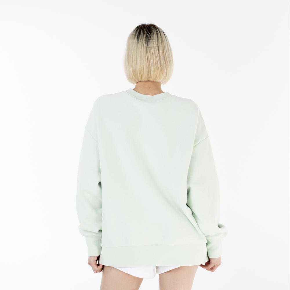 Bluza Champion Honeydew Minimal Oversized Reverse Weave Sweatshirt 116241-GS076 - zielony