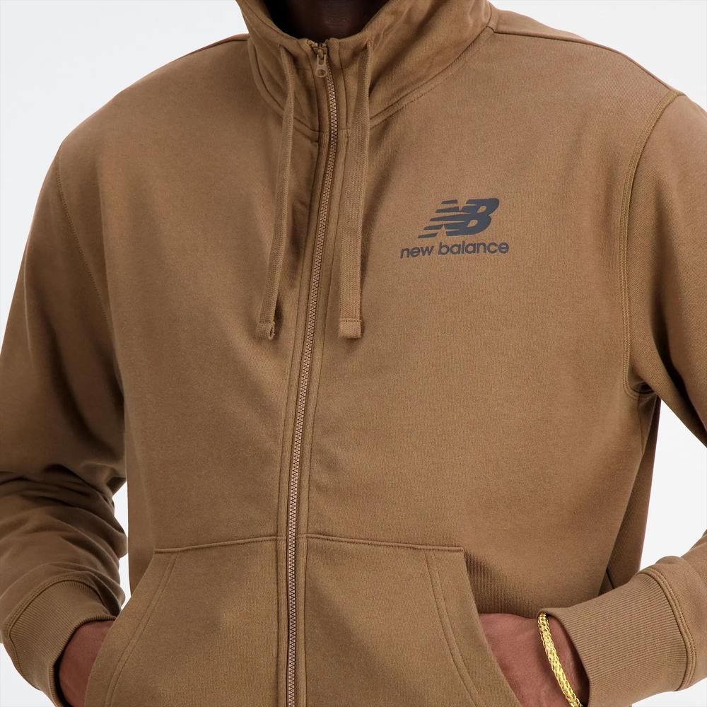 Bluza New Balance MJ31536DHE - brązowa