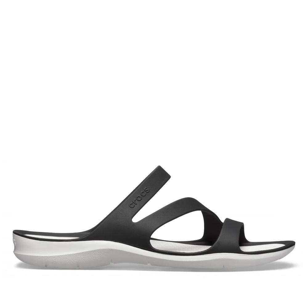 Klapki Crocs Swiftwater Sandal 203998-066 - czarne