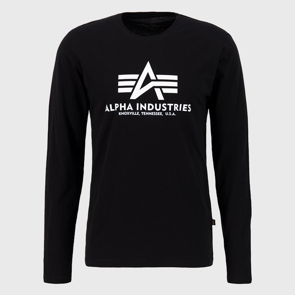 Koszulka Alpha Industries Longsleeve Basic 10051003 - czarna