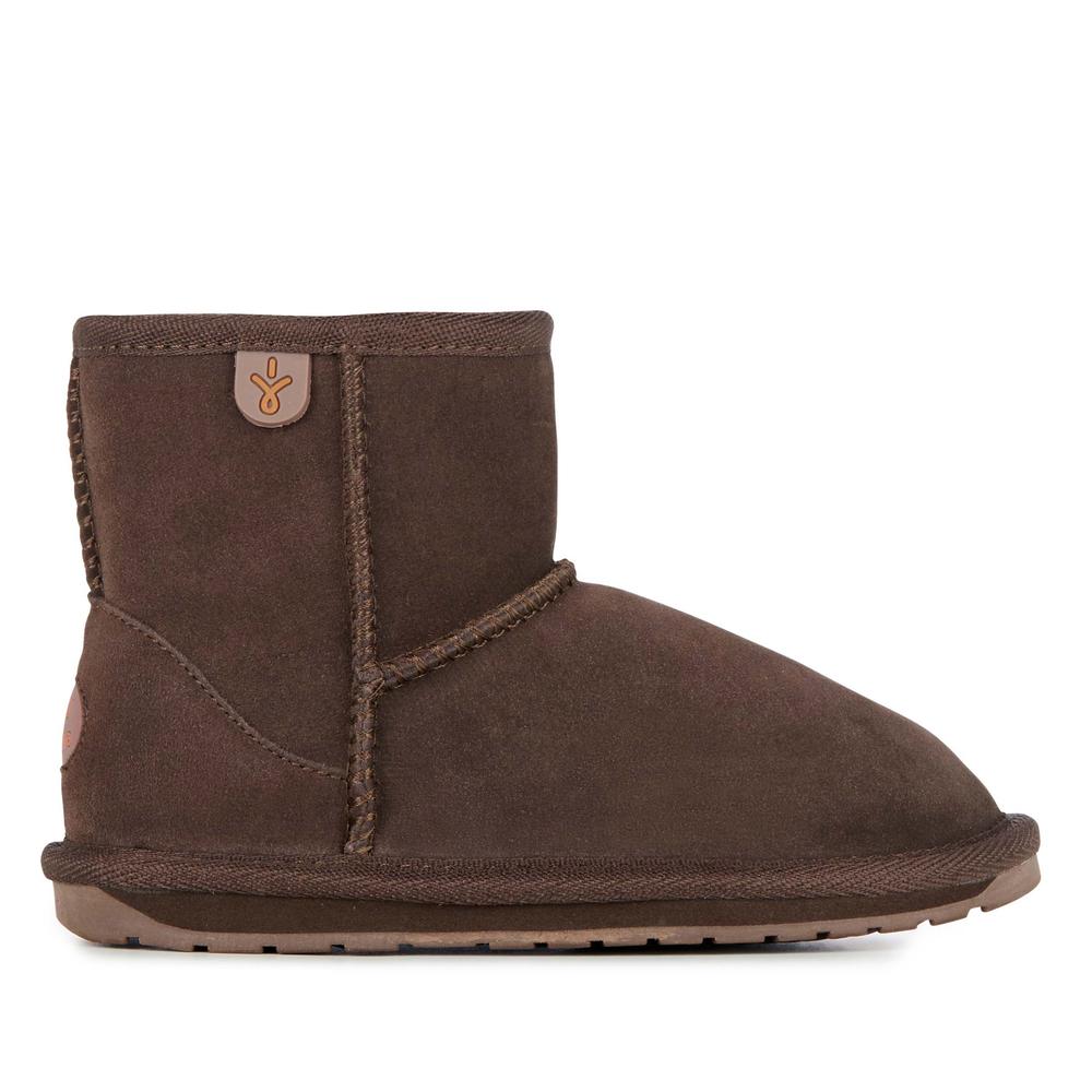 Buty młodzieżowe Emu Australia Wallaby Mini Teens T10103CHOC - brązowe