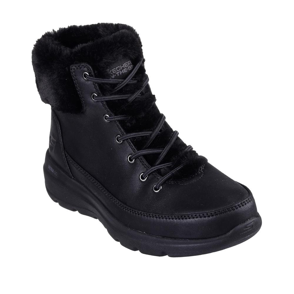 Buty damskie Skechers Glacial Ultra Wonderland 144202BBK - czarne